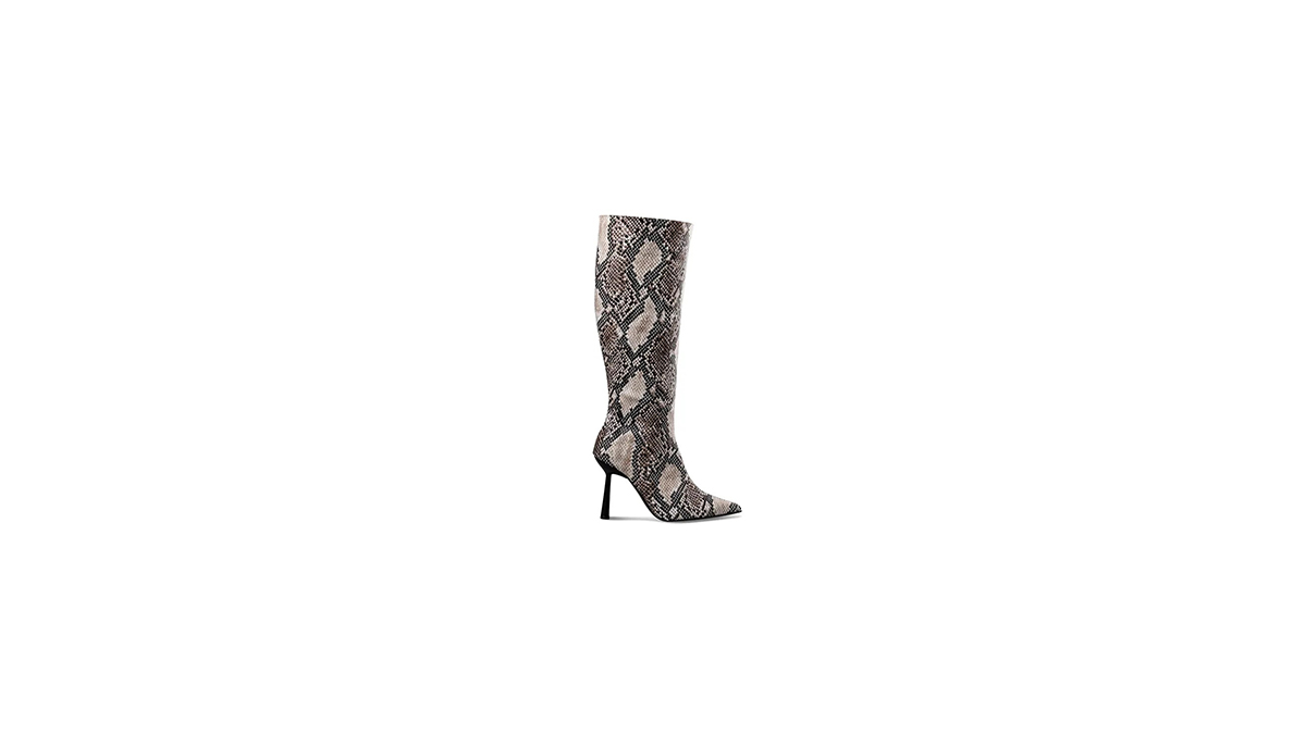 snake print μπότες envie shoes