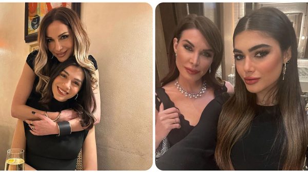 Δέσποινα Βανδή με την κόρη της Μελίνα Νικολαϊδη και Τατιάνα Στεφανίδου με την κόρη της Λυδία Ευαγγελάτου