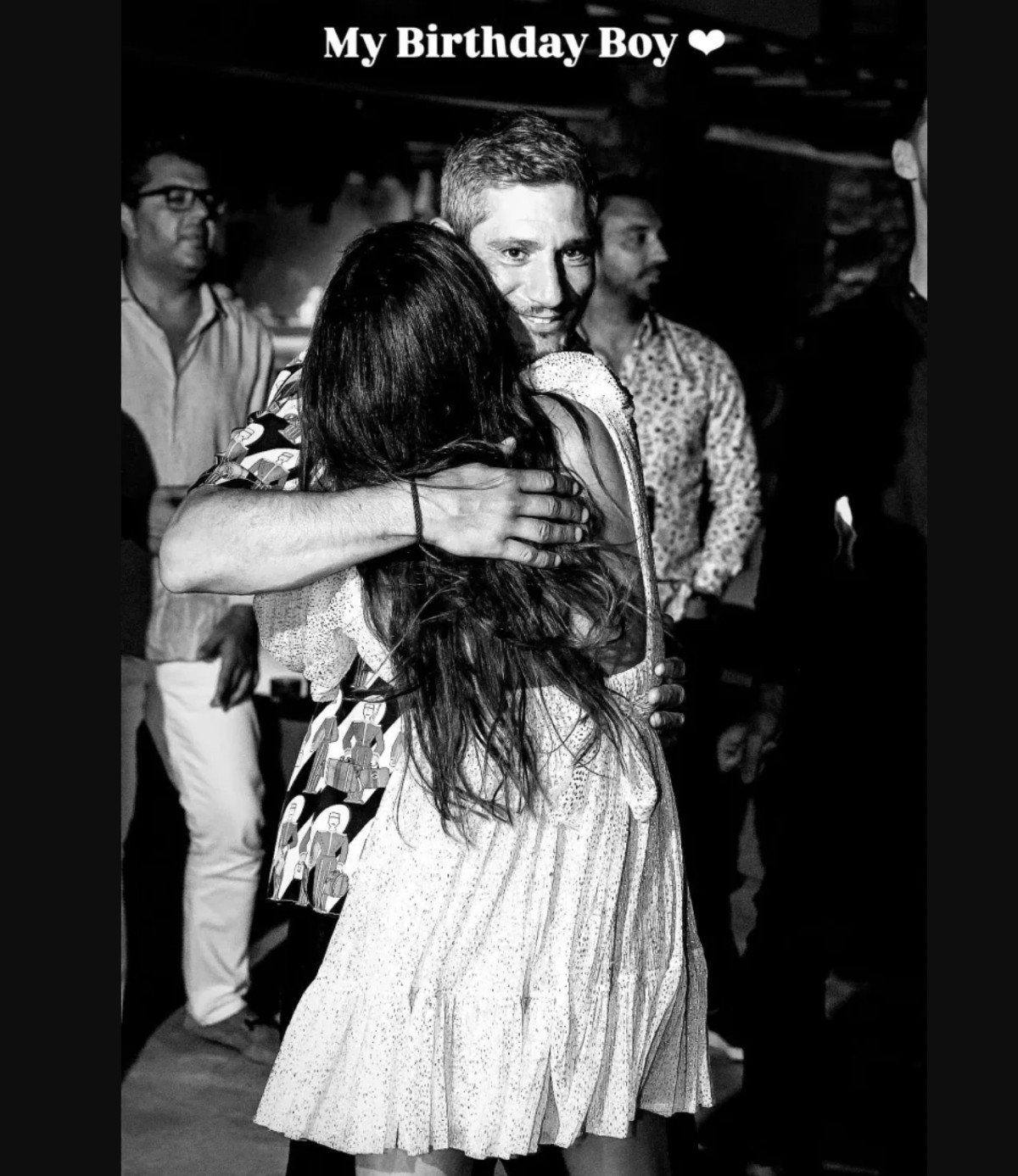 Η Εριέττα Κούρκουλου στα γενέθλια του συζύγου της, Βύρωνα Βασιλειάδη