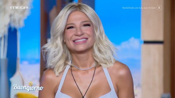 Η Φαίη Σκορδά στο πλατό του Buongiorno