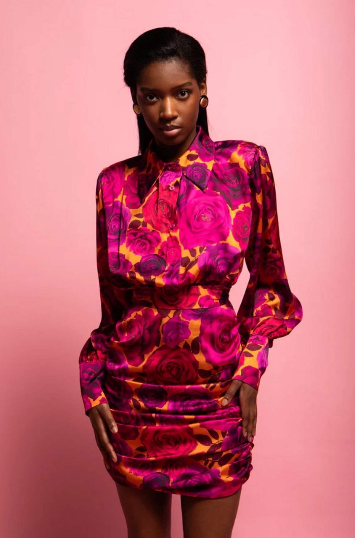 φόρεμα floral ντραπέ teta arvanitaki