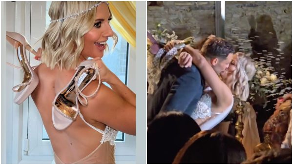 Εικόνες του γάμου της Ελένης Χαμπέρη