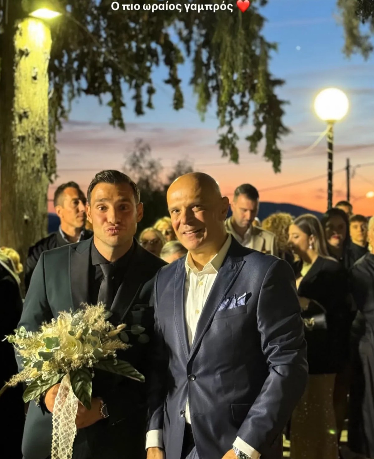 Ο σύζυγος της Ελένης Χαμπέρης στο γάμο τους