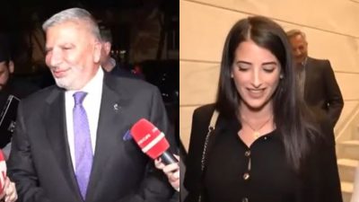 Ο Γιώργος Πατούλης και η Νάνσυ Κοίλου σε κοσμικό event.