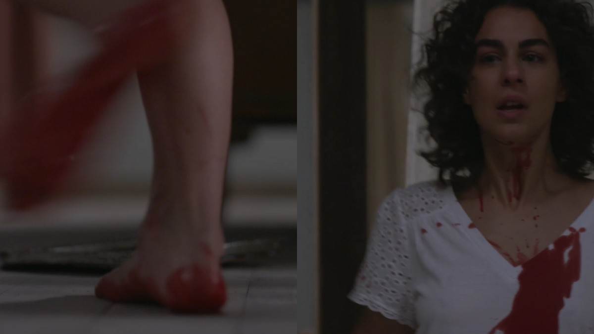 Σκηνή από την αυτοκτονία του Βρεττού στην σειρά Ηλέκτρα