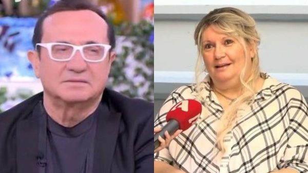 Ο Λευτέρης Πανταζής και η Καίτη Φίνου στην εκπομπή Super Κατερίνα.