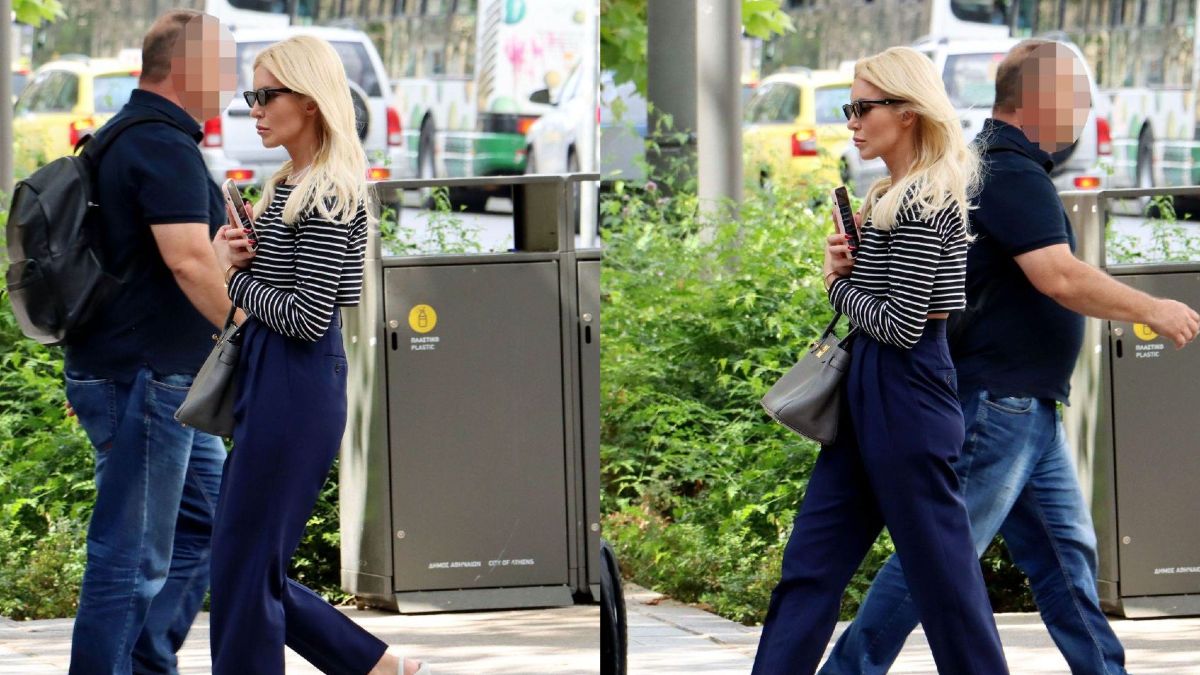 Η Κατερίνα Καινούργιου στο κέντρο της Αθήνας