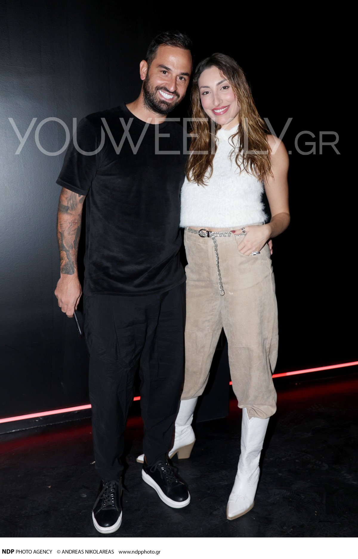 Ο Άρης Σοϊλέδης και η Μαριλίνα Κυπαρίσση σε έξοδό τους