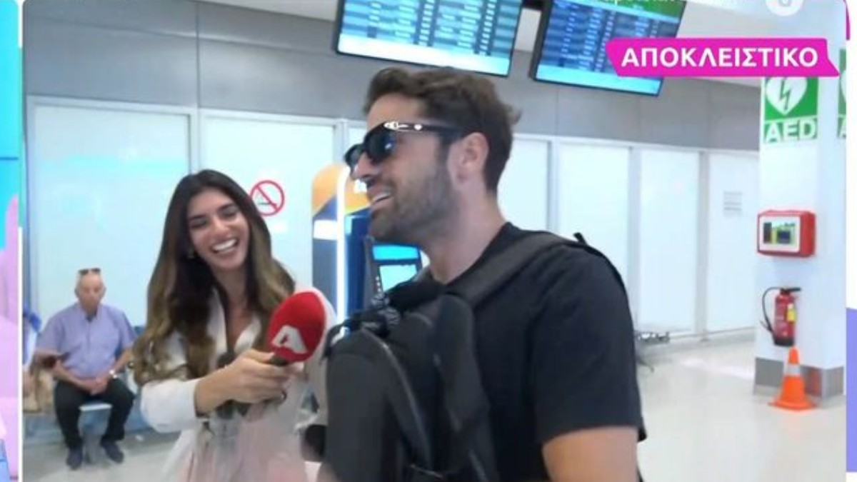 Ο Κωνσταντίνος Αργυρός στο αεροδρόμιο