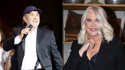 Η Ρούλα Κορομηλά και ο Λάκης Λαζόπουλος