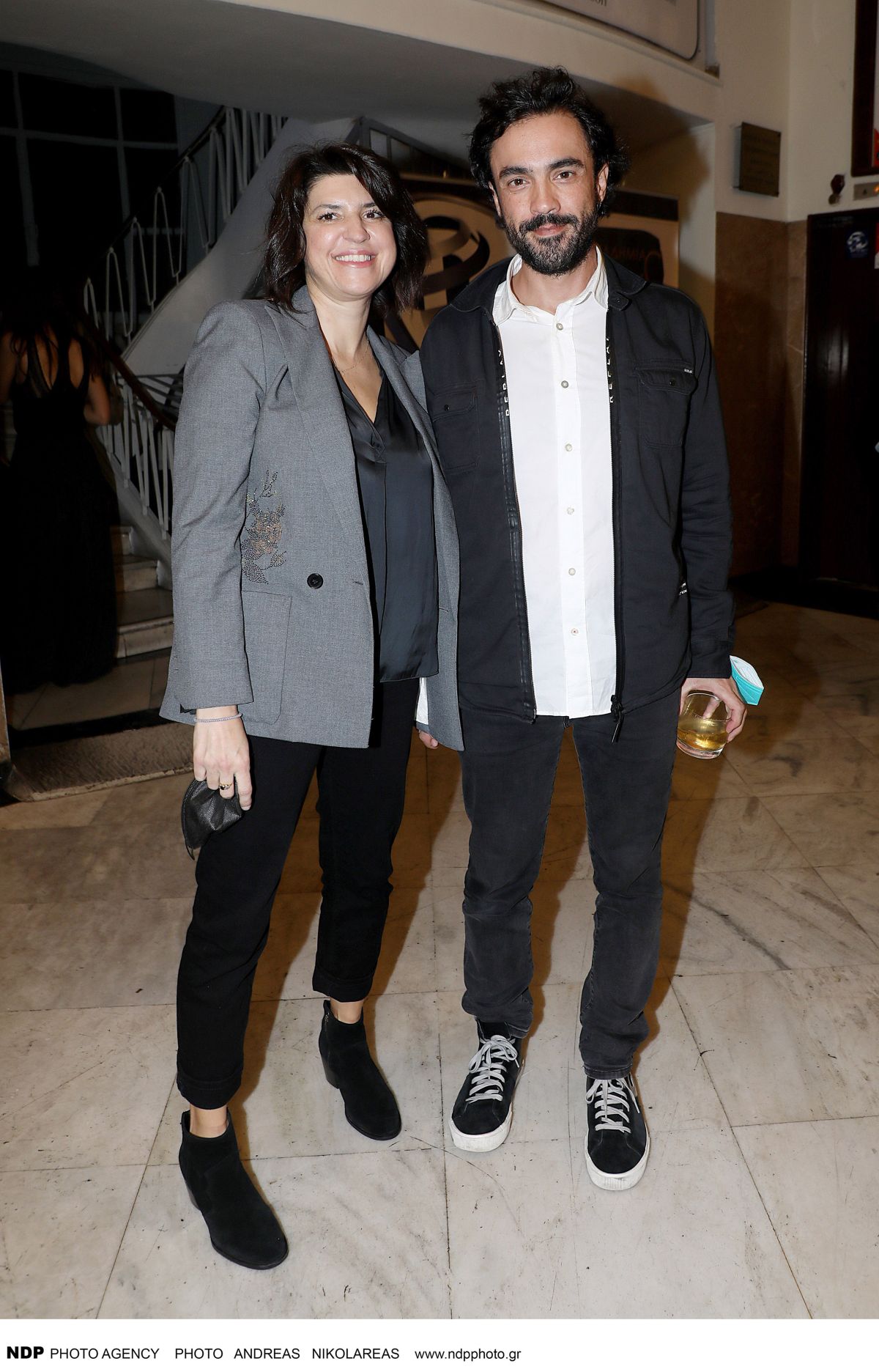 Ο Δημήτρης Κουρούμπαλης με την σύζυγό του το 2021