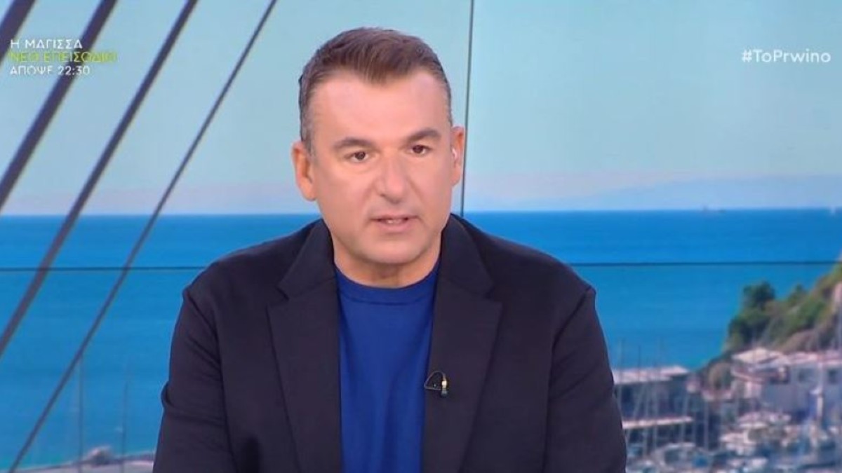 Ο Γιώργος Λιάγκας στην εκπομπή "Το Πρωινό".