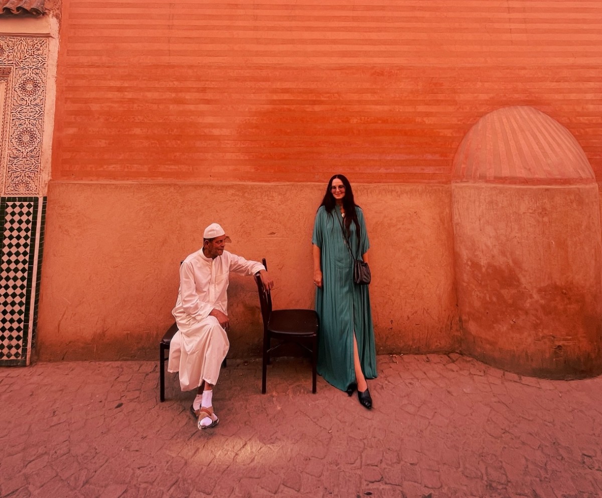 Η Ζενεβιέβ Μαζαρί στο Μαρόκο