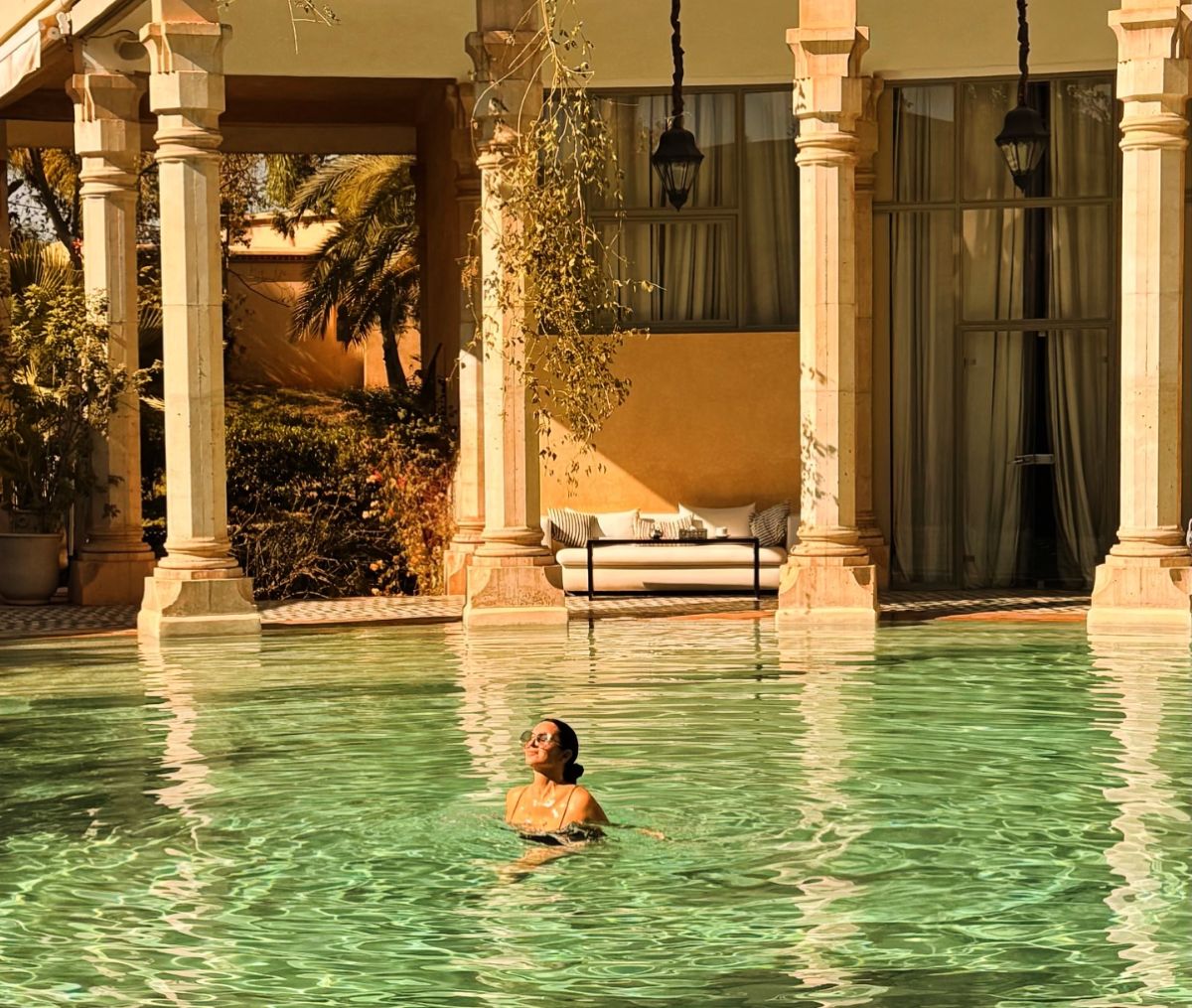 Η Ζενεβιέβ Μαζαρί στο Μαρόκο