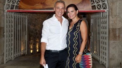 Η Όλγα Κεφαλογιάννη με τον σύζυγό της, Μίνωα Μάτσα