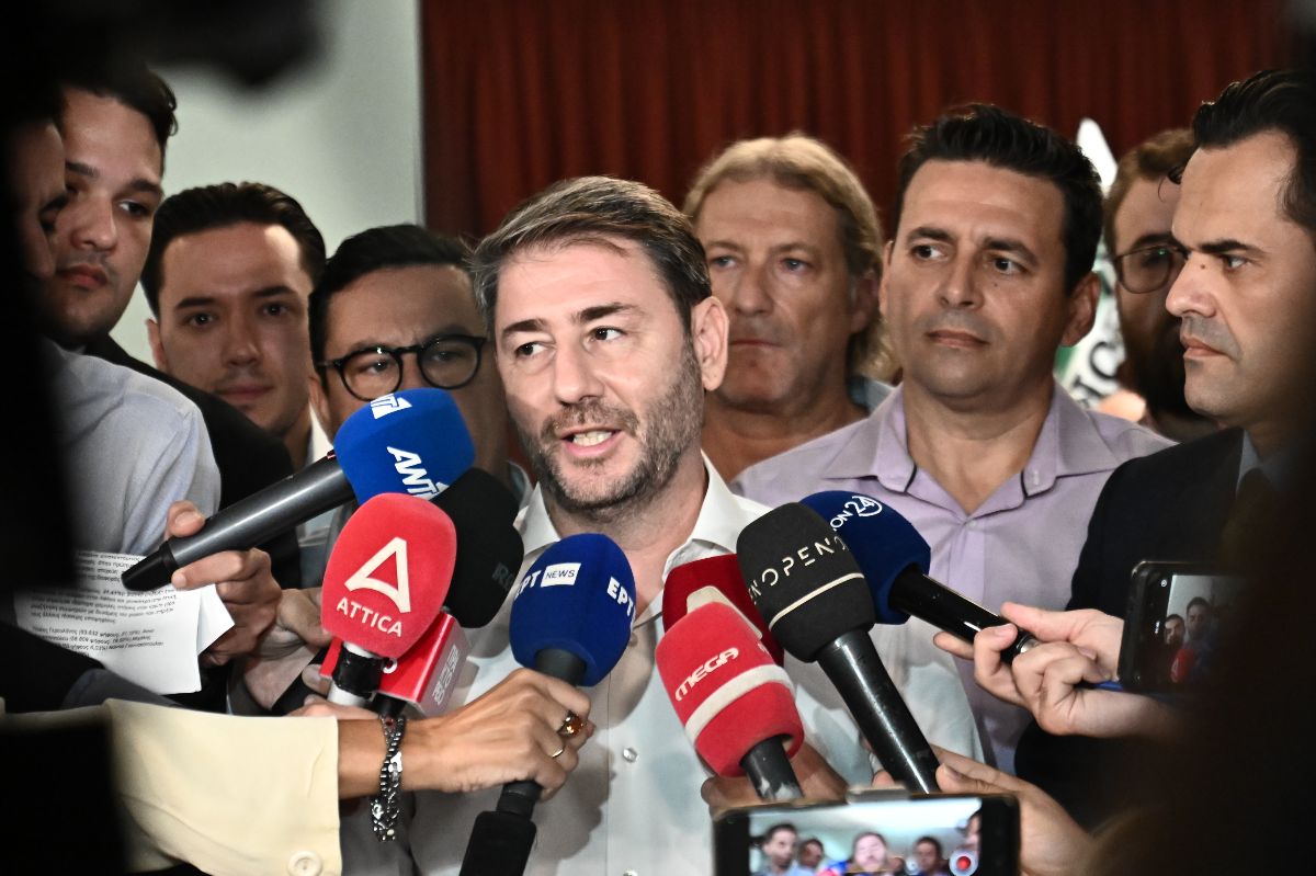 Ο Νίκος Ανδρουλάκης σε δηλώσεις του για τις εκλογές του ΠΑΣΟΚ