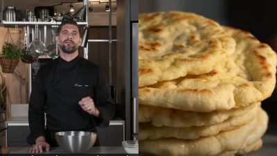 Ο Πάνος Ιωαννίδης μας δείχνει πως να φτιάξουμε πίτες από σουβλάκι στο σπίτι