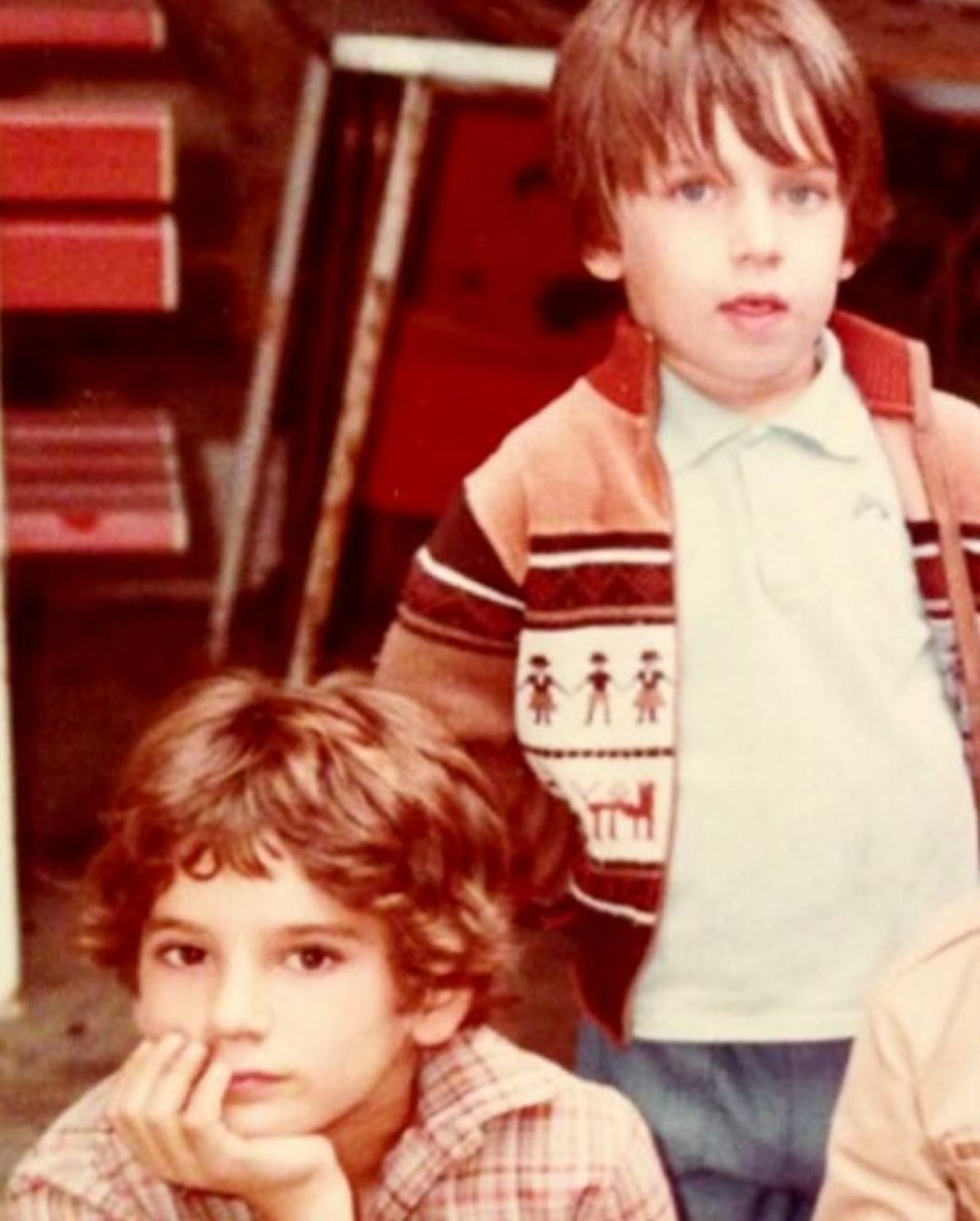 Ο Χριστόφορος Παπακαλιάτης με τον αδερφό του