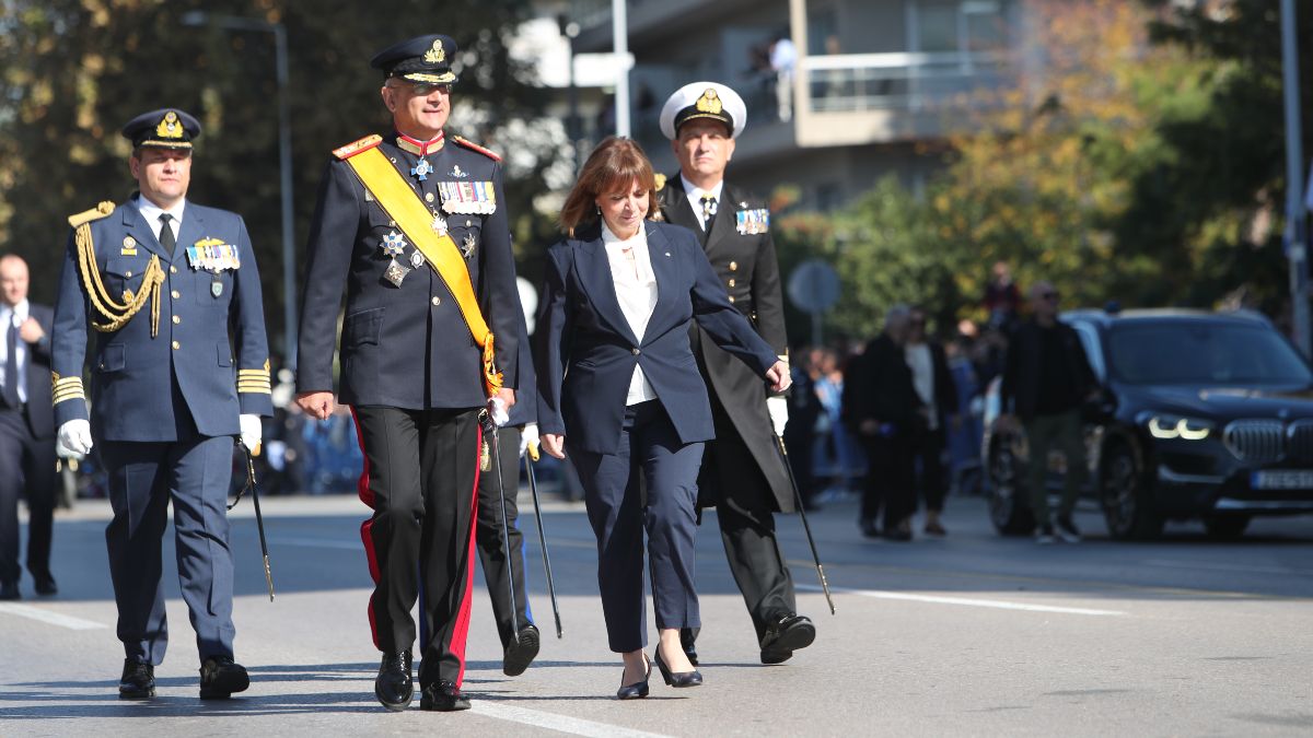 Παρέλαση στην Θεσσαλονίκη για τον εορτασμό της 28ης Οκτωβρίου.
