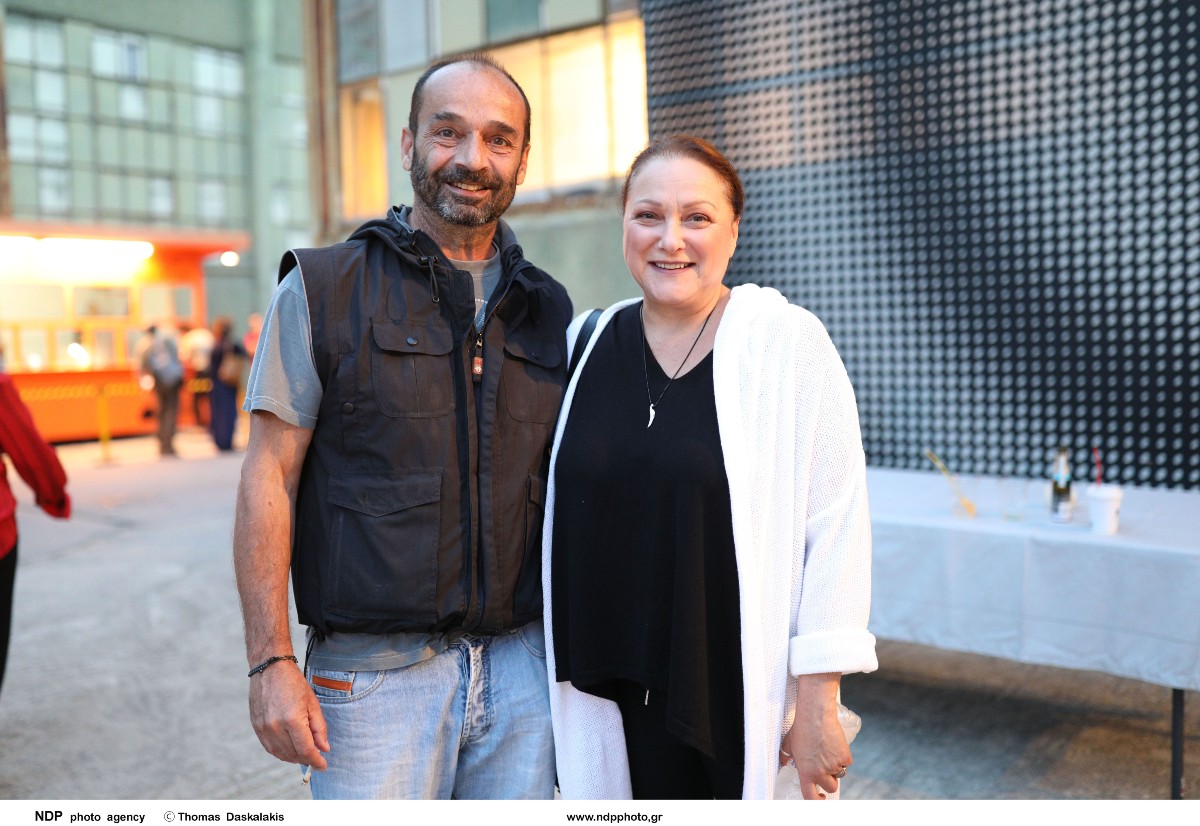 Η Ρένια Λουιζίδου με τον σύζυγό της