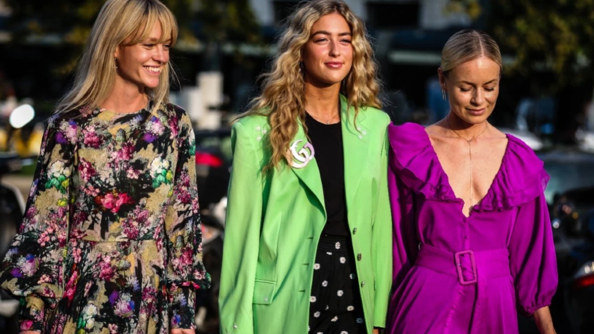 ρετρό μοτίβα σε φορέματα στο street style