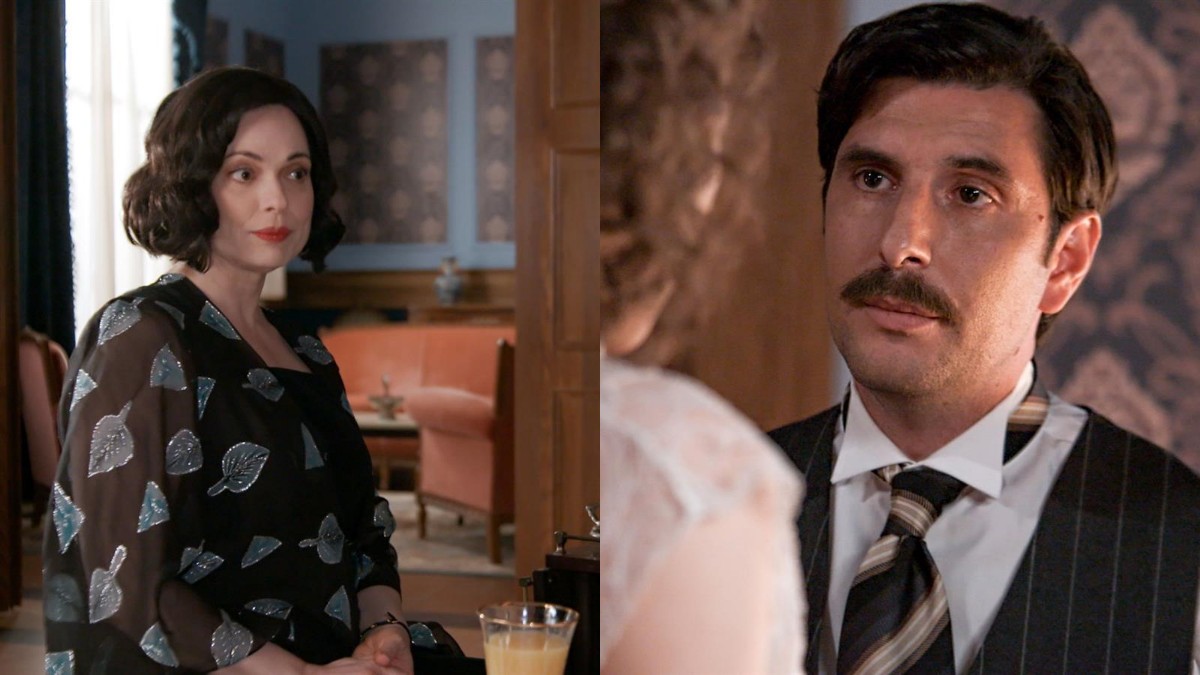 Σκηνή από το Grand Hotel με τον Ρήγα και την Κυβέλη