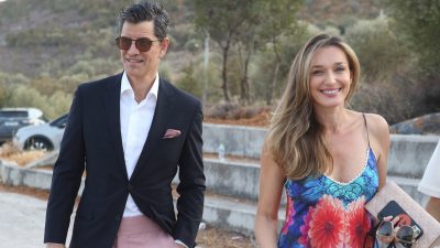 Η Κάτια Ζυγούλη και ο Σάκης Ρουβάς σε δημόσια έξοδο.