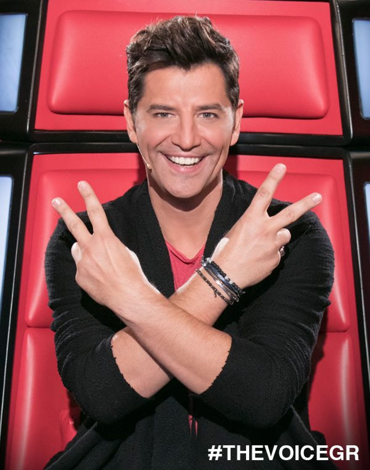 Ο Σάκης στο πλατό του The Voice