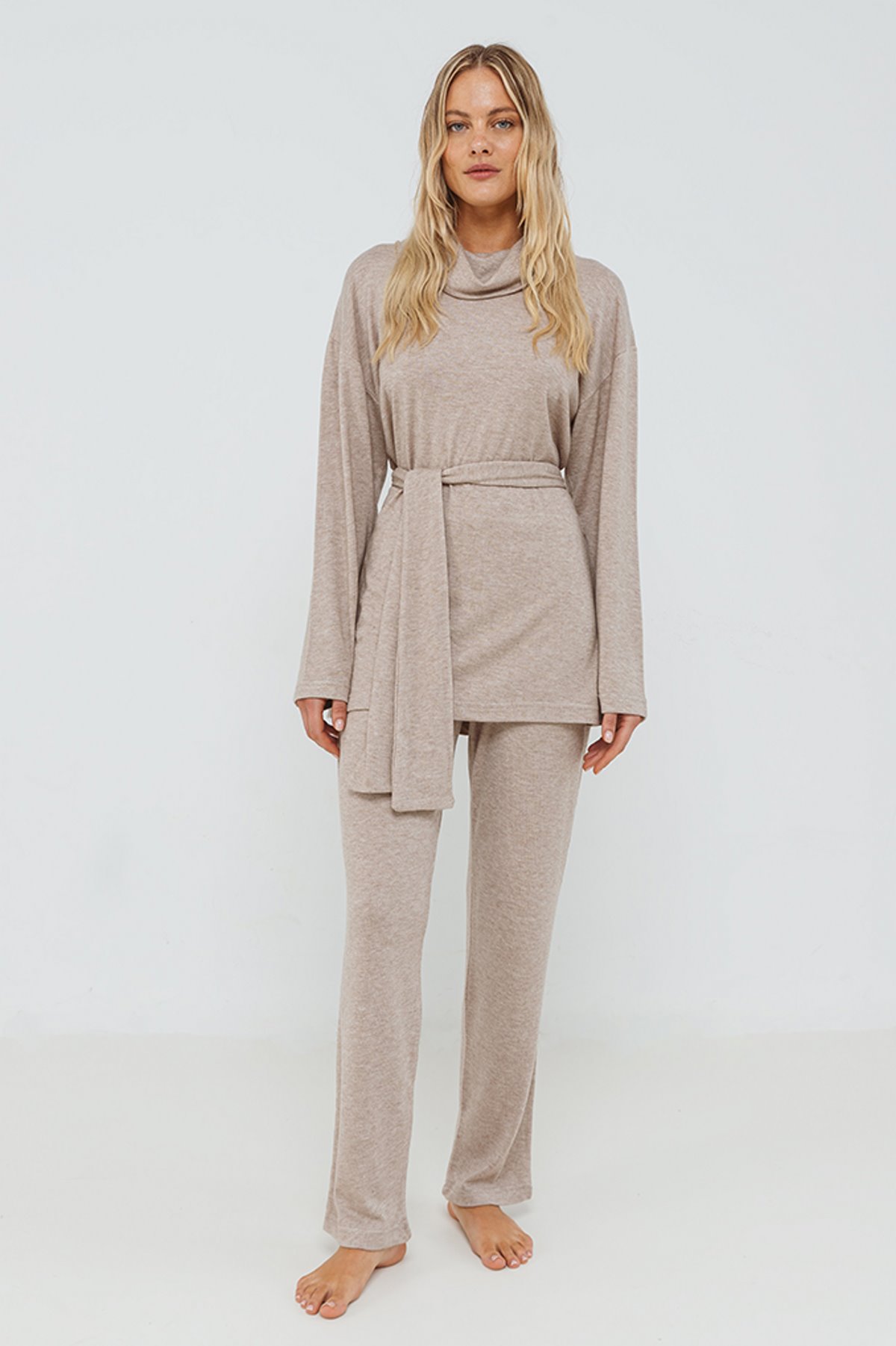 φόρμα με ζώνη giota homewear