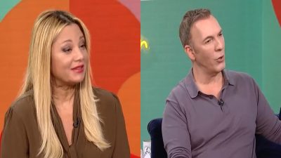 Η Νάνσυ Ζαμπέτογλου και ο Θανάσης Αναγνωστόπουλος στο Στούντιο 4