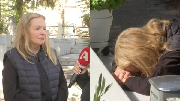 Γιάννης Μόρτζος: Συντετριμμένη πάνω από το μνήμα του η σύζυγός του, Γιούλη - «Δεν μου αρέσει η ζωή μου χωρίς εκείνον»