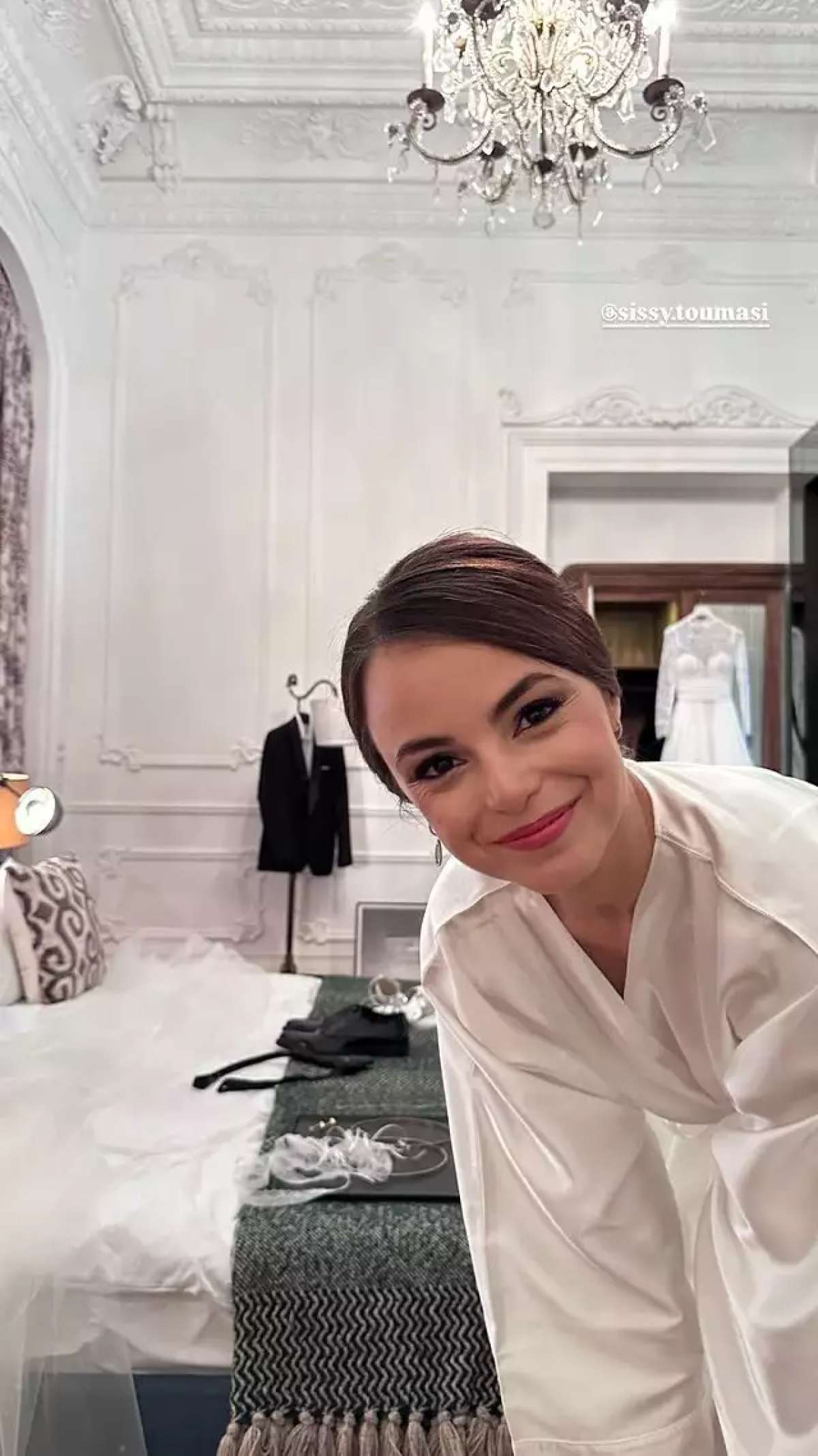 Η Τουμάση στο γάμο της