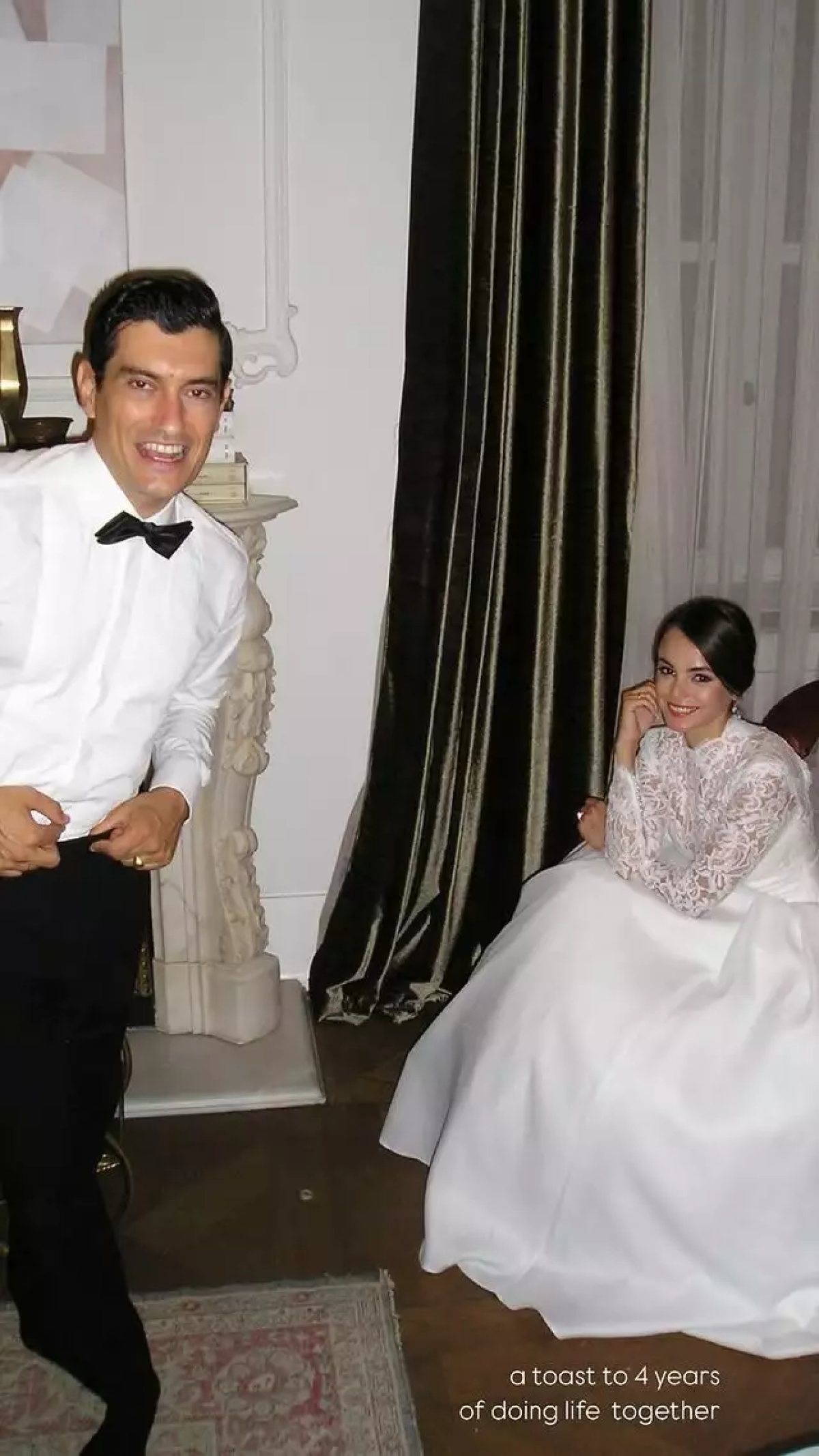 Η Τουμάση και ο Πανταζάρας στο γάμο τους