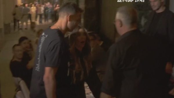 Η Αθηνά Οικονομάκου και ο Μπρούνο Τσερέλα στο event της Κιάρα Φεράνι