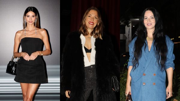 Ηλιάνα Παπαγεωργίου Ζενεβιέβ Μαζαρί και Βίκυ Καγιά σε βραδινή έξοδό τους