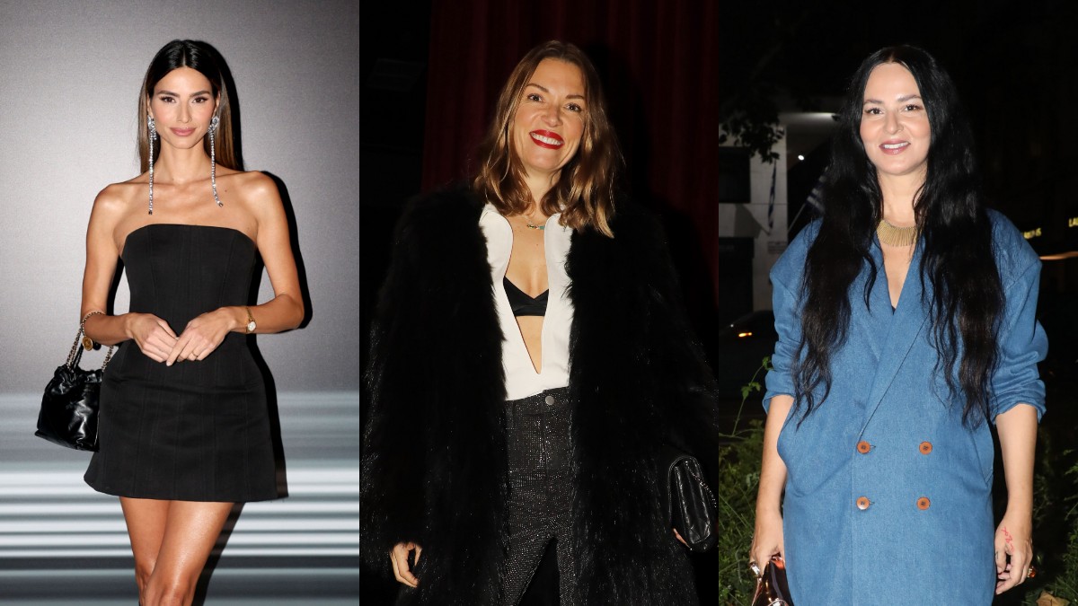 Ηλιάνα Παπαγεωργίου Ζενεβιέβ Μαζαρί και Βίκυ Καγιά σε βραδινή έξοδό τους