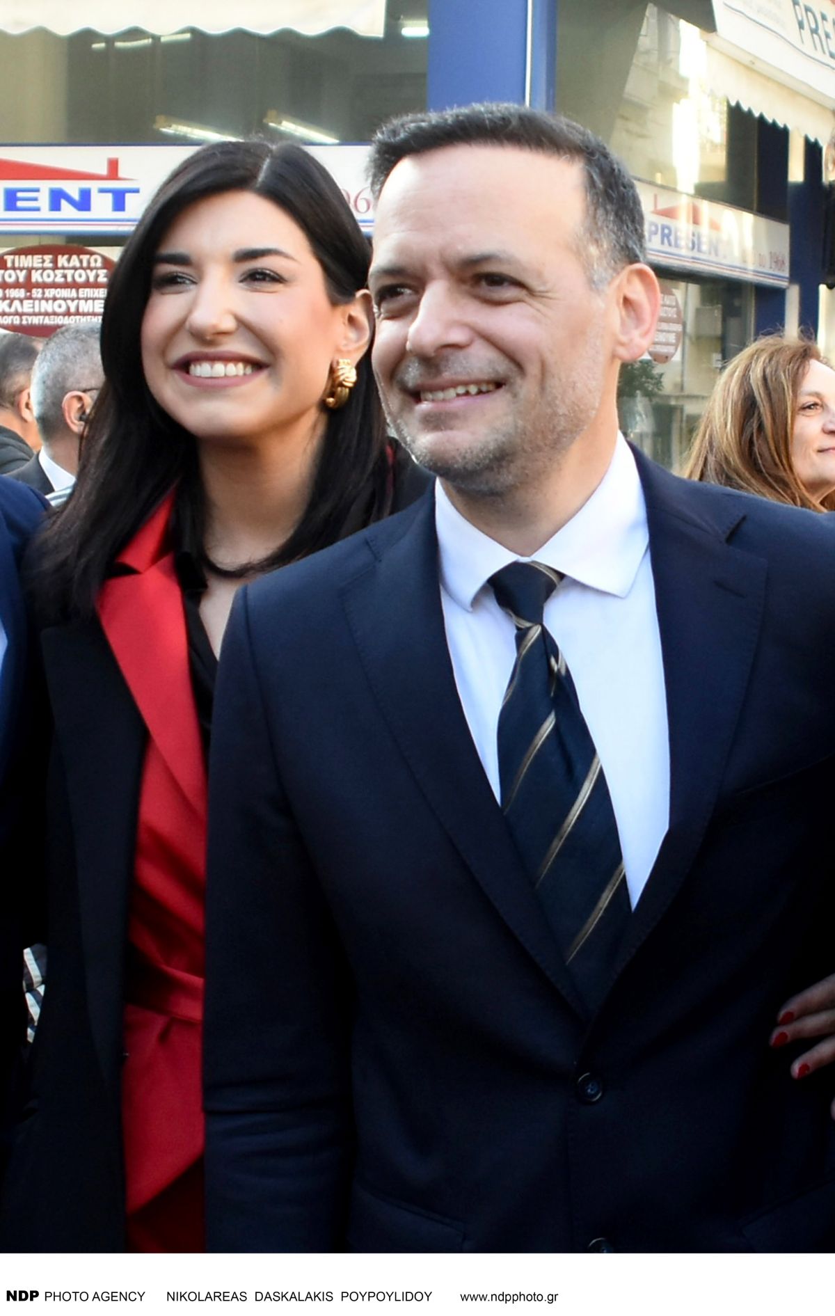 Η Γεωργία Πολυτάνου και ο Χάρησ Δούκας στην ορκομωσία του