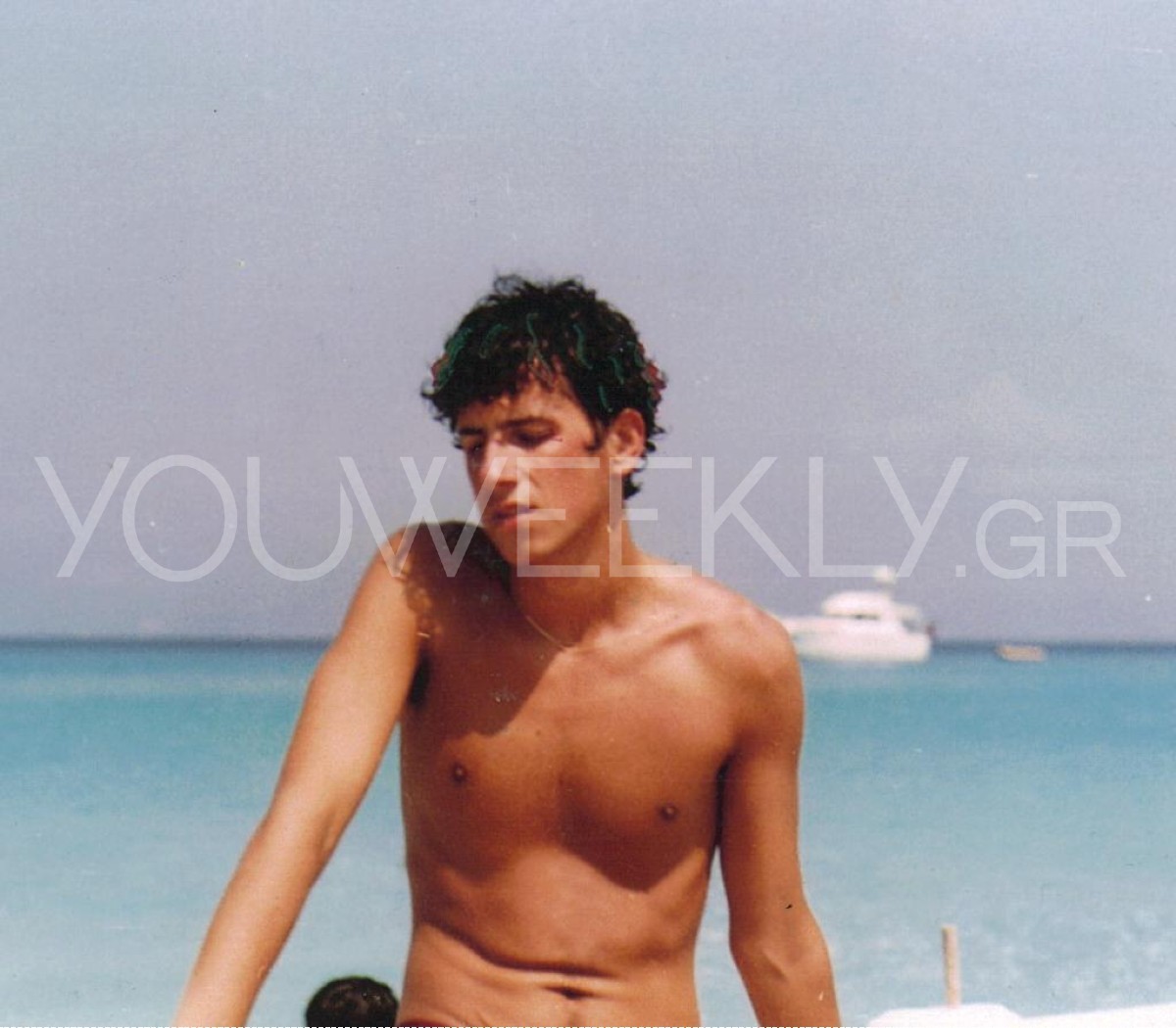 Φωτογραφία του Χάρη Ρώμα από ένα καλοκαίρι του στη Μύκονο στα 20 του