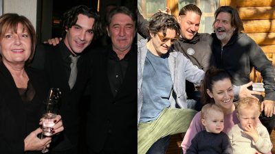 Φωτογραφίες του Χριστόφορου Παπακαλιάτης με την οικογένειά του