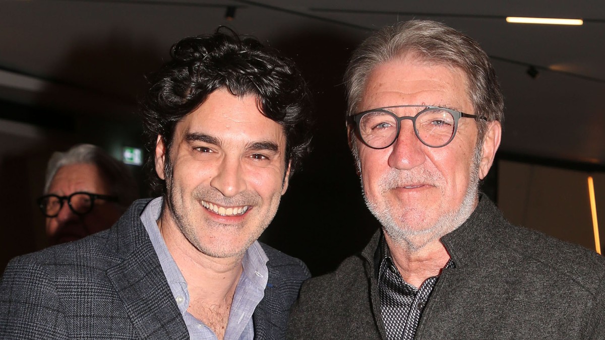 Ο Χριστόφορος Παπακαλιάτης με τον πατέρα του