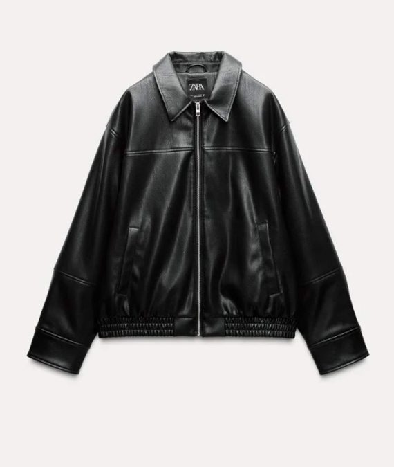 μπουφάν δερμάτινο zara