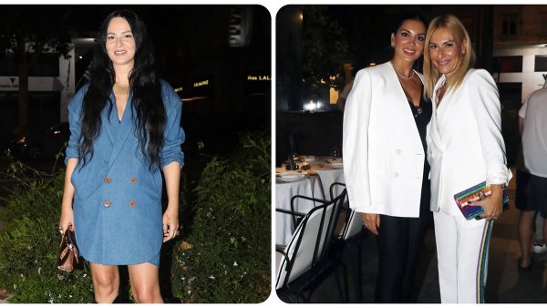 ζενεβιέβ μαζαρί σταματίνα τσιμτσιλή και τίνα μεσσαροπούλου σε έξοδο βραδινή