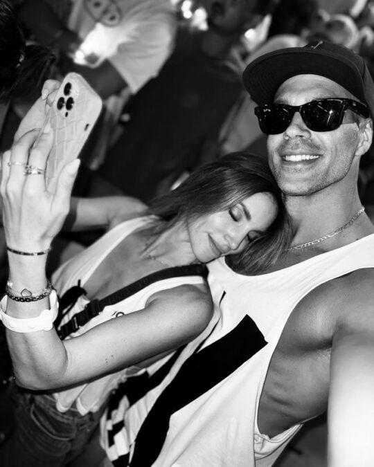 Η Αθηνά Οικονομάκου με τον Μπρούνο Τσερέλα