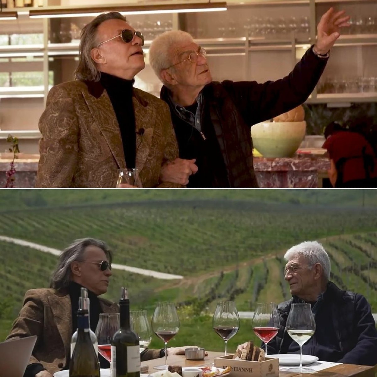 Ο Ηλίας Ψινάκης με τον Γιάννη Μπουτάρη