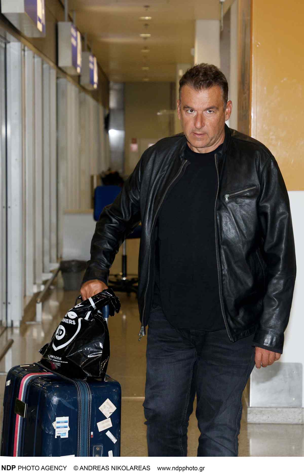 Ο Γιώργος Λιάγκας στο αεροδρόμιο