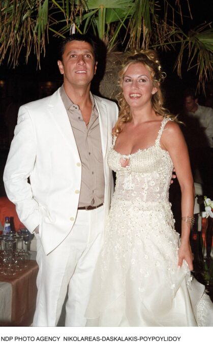 Η Ντορέττα Παπαδημητρίου στον γάμο της με τον Κώστα Πηλαδάκη