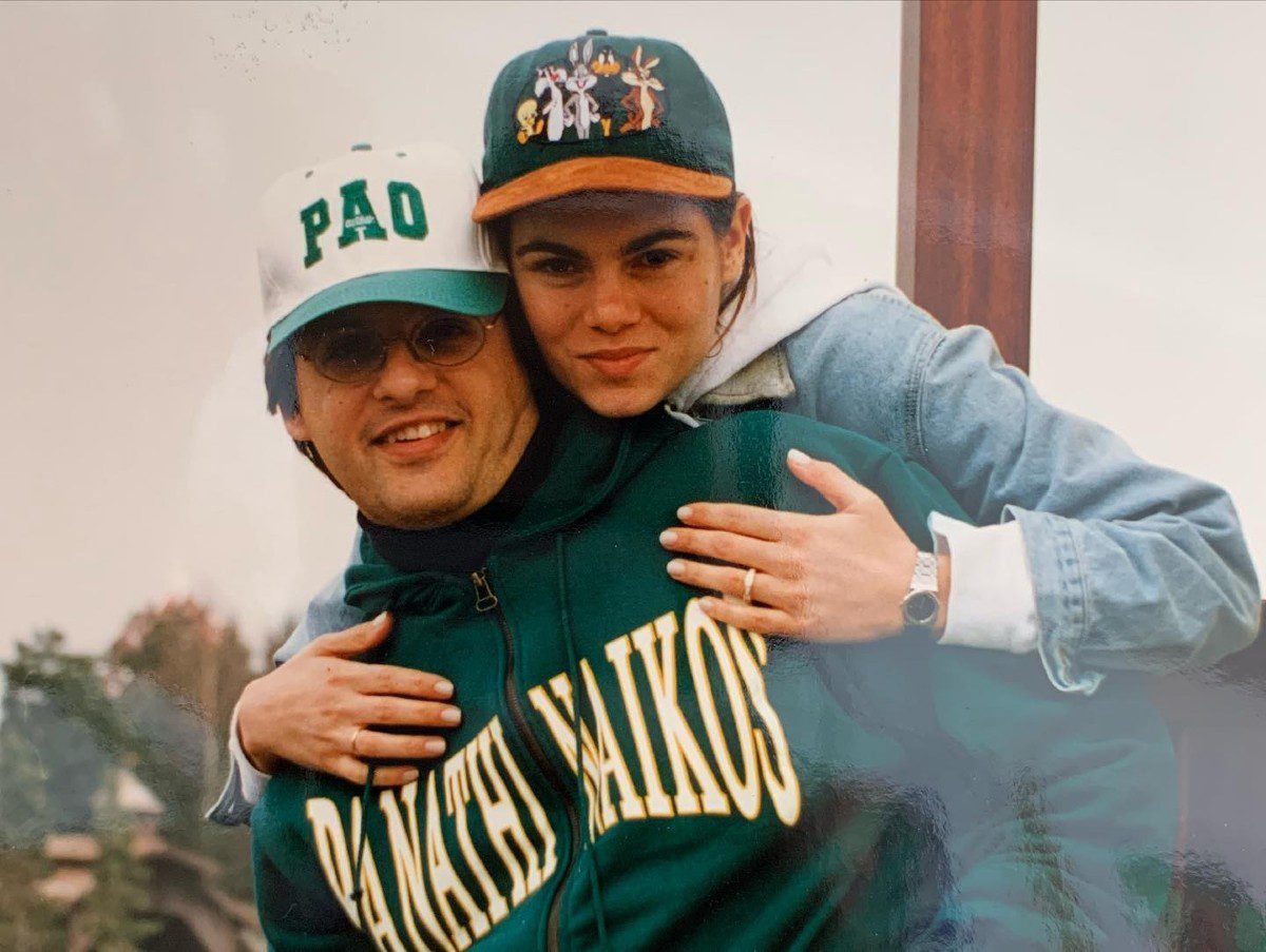 Η Αλεξάνδρα Νίκα με τον μπαμπά της σε νεαρή ηλικία