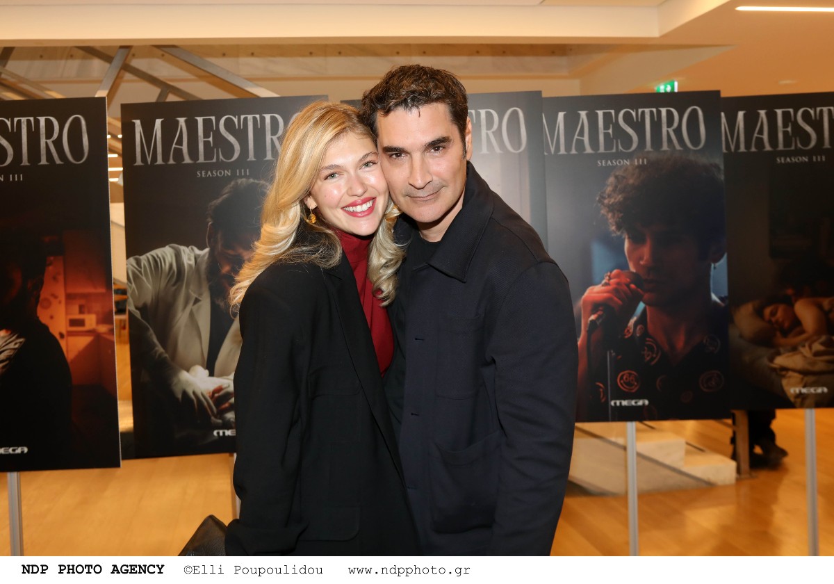 Η Κλέλια Ανδριολάτου και ο Χριστόφορος Παπακαλιάτης στην εθνική πινακοθήκη