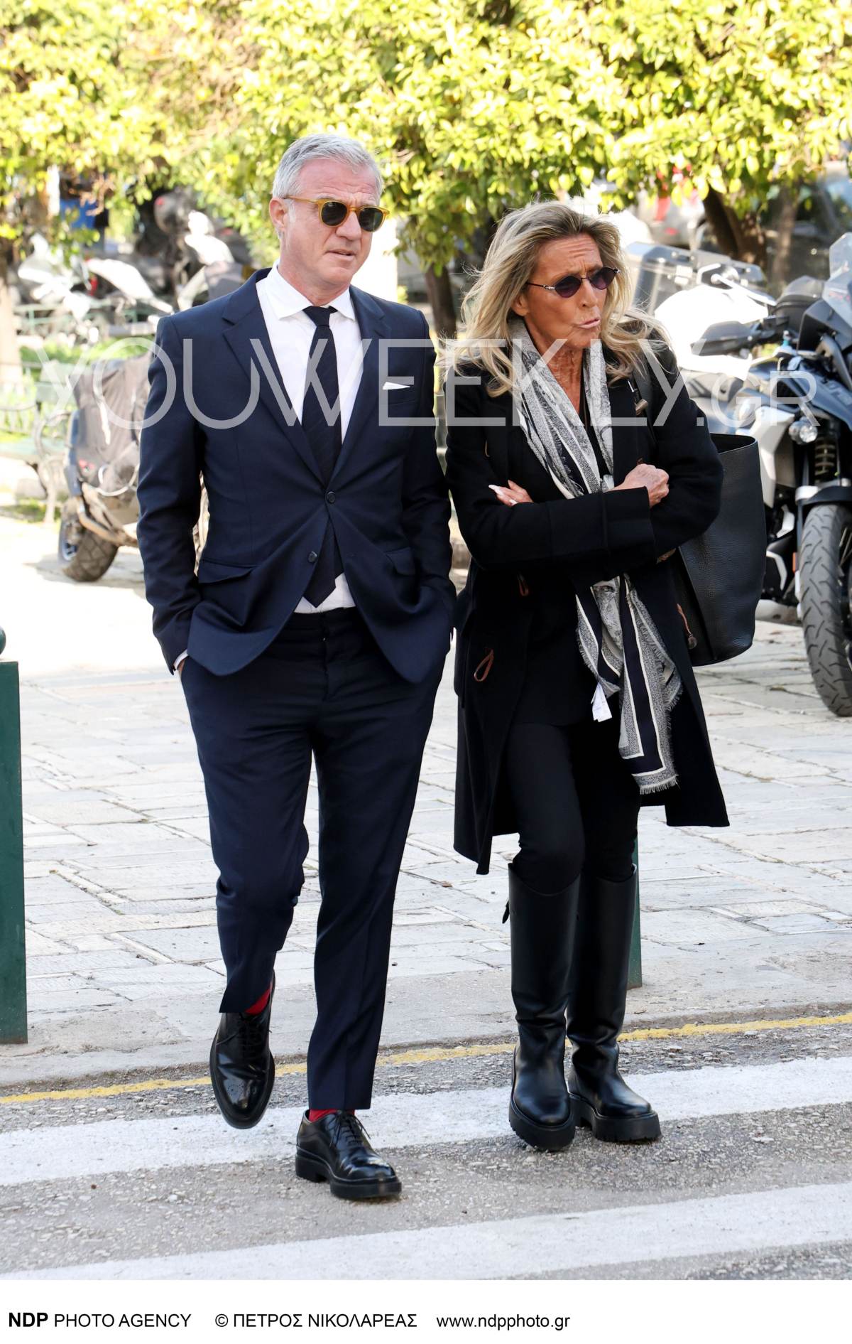 Ο Αργυρόπουλος στην κηδεία του Αντώνη Λυμπέρη