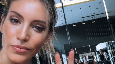 Η Αθηνά Οικονομάκου στο γυμναστήριο